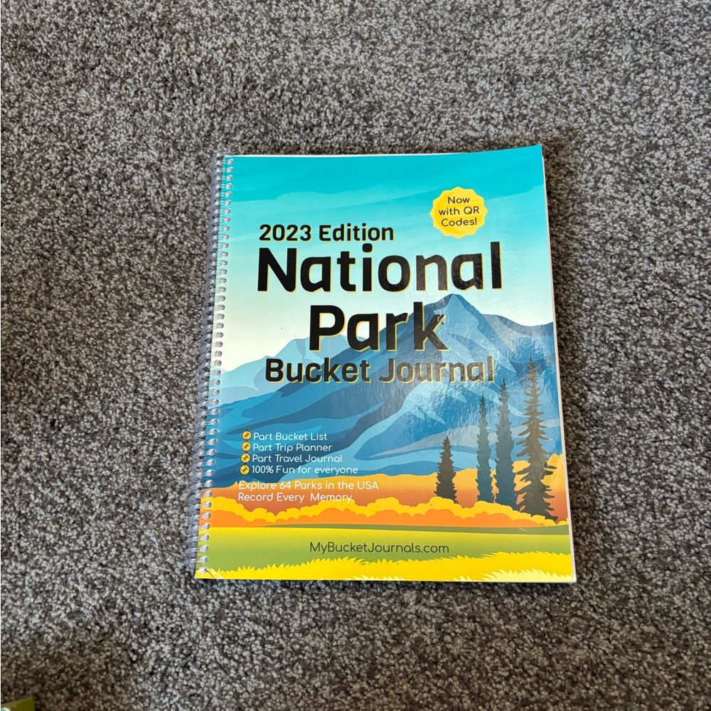 2023 Edition National Park Bucket Journal - Blue and Yellow